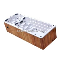 6m long Sexy Dual zone Swimming pool Spa Hot tub with 5&amp;quot; Big surfing jets