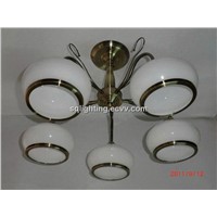 Low voltage G4,20W modern glass ceiling lamp X8011-5