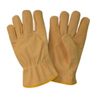 10.5&amp;quot; Yellow Cowhide Driving Gloves