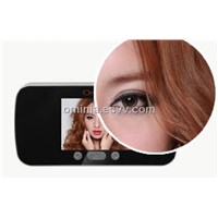 140 view angle digital peephole with auto detection and infrared night vision