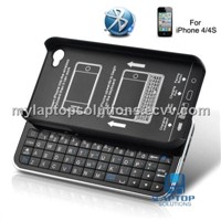 Bluetooth slider QWERTY keyboard case for iPhone 4/4s