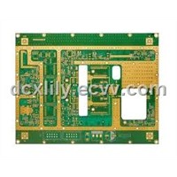 Custom Green 8 Layers 0.7mm HAL Printed Multilayer Pcb Board