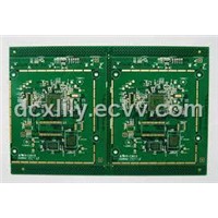 Custom Green 8 Layers 0.7mm HAL Printed Multilayer Pcb Board
