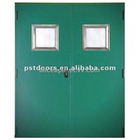 Double open fireproof steel doors (galvanized metal doors)