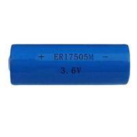 ER17505M-3200mAh Cylindrical Lithium Thionyl Chloride with 3.6V/3,200mAh Power Type