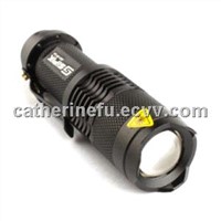 FX SK68 3W CREE Q3 LED FLASHLIGHT 1XAA/14500 (BLACK)