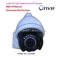 H.264 Mini High Speed  Infrared Dome IP Camera