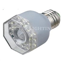 Infrared E26, B22 Aluminum + PC LED Motion Sensor Spot Lamp