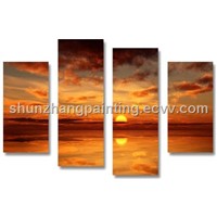 NEW ! SUNSET WALL ART DECORATION PAINTINGS