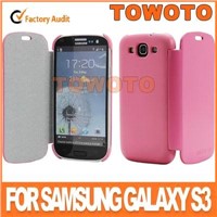 New mould mobile phone leather cases for samsung galaxy s3 i9300 flip cases