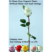 PU Flower rose  fragnant flower Artificial Flower