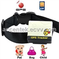 Pet Animal Surveillance GPS Tracker W/ Geofencing Alarm, Report position to mobile phone by SMS