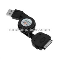 Retractable USB Sync Data Charge Cable For iPhone 4S 4 3G 3GS iPod iPad
