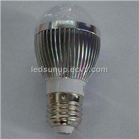 Silver color LED Bulb 3W E27 Cap Warm White