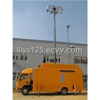 Vehicle Mounted Telescoping Mast/Pneumatic High Mast Lighting/Mobile Light Tower