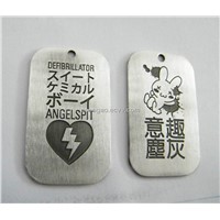 aluminum dog tag, dog tag with embossed logo, pet necklace, dog necklace