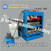 color steel double layer tile machine China