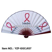 Fabric Hand Fan Printed both Sides for Promotion Gifts