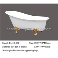 high-quality luxurious free-standing cast iron bathtubs
