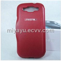 leather front and back two part phone cases for samsung galaxy s3