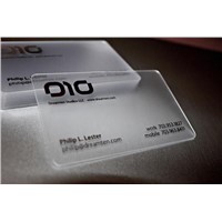 loyalty barcode transparent pvc card with passive rfid tags