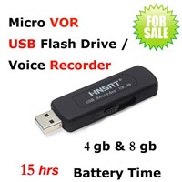 micro voice activated usb flash drive digital voice recorder 4gb and 8gb