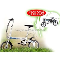 mini electric bicycle battery inside