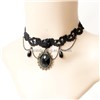 Elegant And Pure Black Lace Collar Necklace For Wedding Party