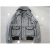 Men's Winter Grey Plaid Jacket