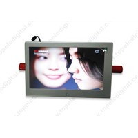 10.1'' shopping carts advertising video display,media lcd  with rechargeable battery built-in