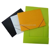 3 flap file folder with elastic band