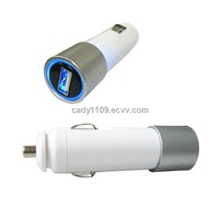 5W Series USB Car Charger with Cable, 2.5 to 7.5V DC Output Voltage, 100 to 2,000mA Output Current