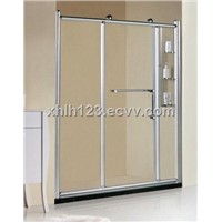 6mm clear tempered glass big wheels shower screen XH-8870