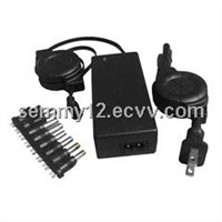 70W Universal Laptop AC Adapter with CE, FCC Certificates, Compatible with Brand-name Notebook