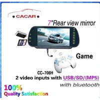7 inch rearview mirror bluetooth with TFT LCD screen