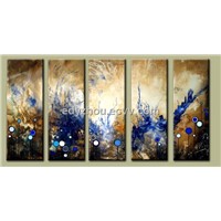 Original abstract grouping oil painting(100%handmade)