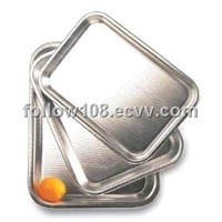 Aluminium Oblong Tray with Spotted Design