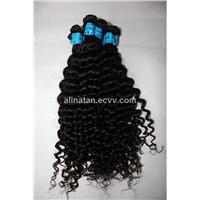 Brazilian Virgin remy Human Hair Weft hair extension curly style