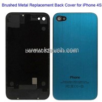 Brushed Metal Series Replacement Back Cover for iPhone 4S