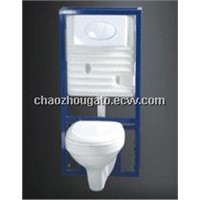 Ceramic wall mounted toilet A870 with P-trap 180mm