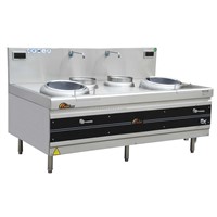 commercial induction cooker Double Burner Frying Wok