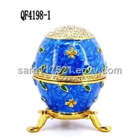 Easter Egg Of Wedding Decoration Metal Jewelry Box ---4198-1