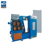 Fine wire drawing machine with continuous annealer