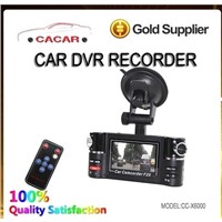 Hot sale HD car dual camera car camcorder with IR night vision