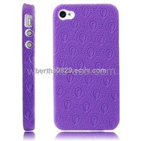 New Letter BEE Design Leather Coat Hard Case Cover for iPhone 4 &amp;amp; 4S