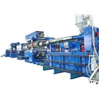 PVC double wall corrugated pipe extrusion machine