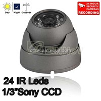 Sony CCD 420TVL 24 IR Leds CCTV Security Outdoor Dome Camera S08EG