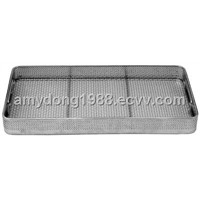 Sterilization stainless steel wire mesh tray and basket