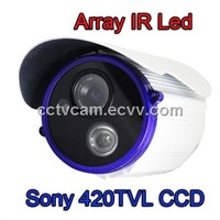 White Sony 420TVL IR Array Led Waterproof Security Camera A18EW