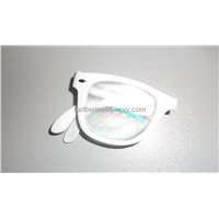 Diffraction Laser Glasses with Foldable Frame